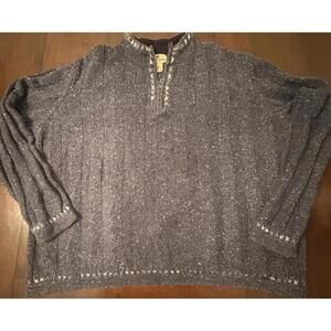 Woolrich Onyx Heather Size XL Women’s Wool Blend Sweate